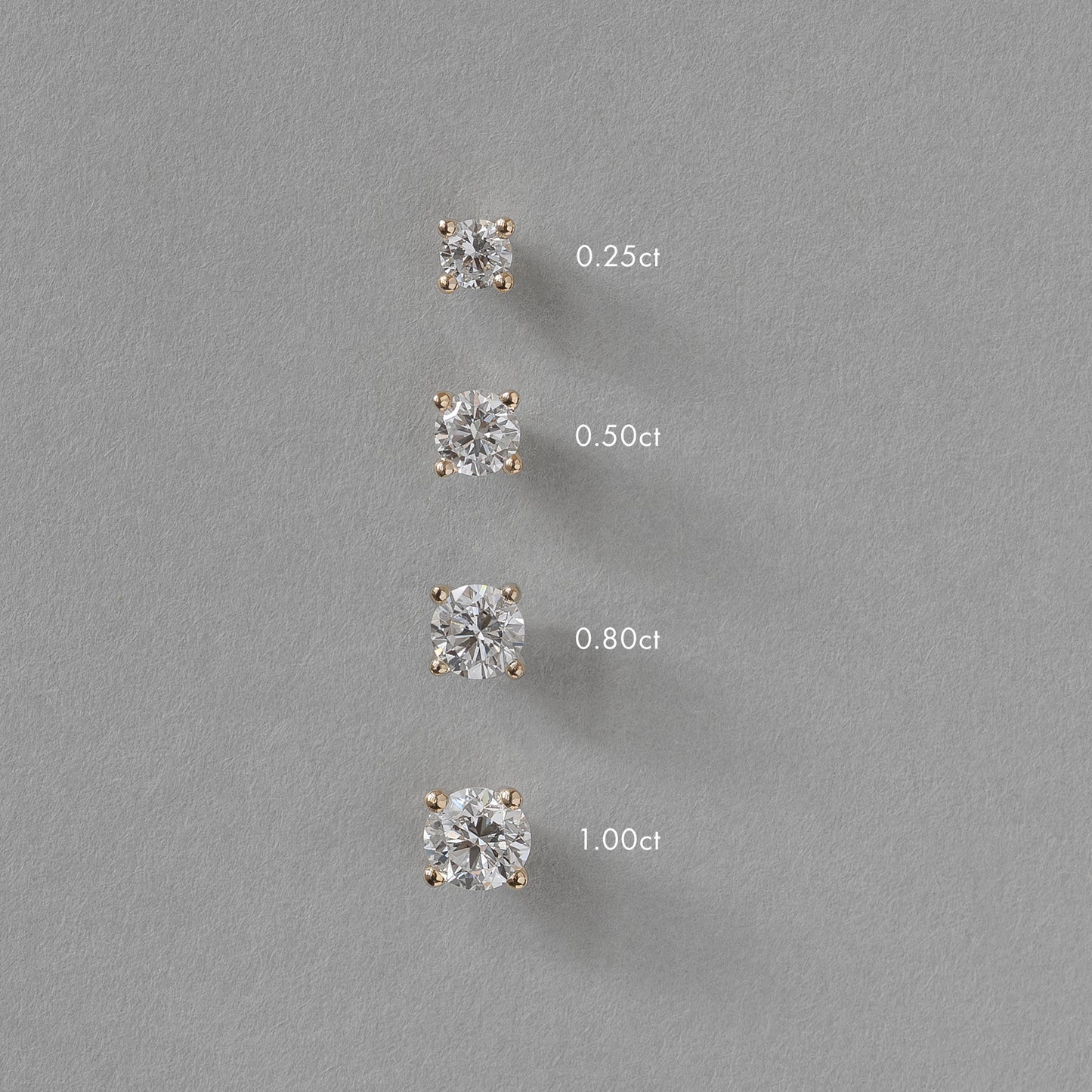Nola Diamond Ear Studs - 14k