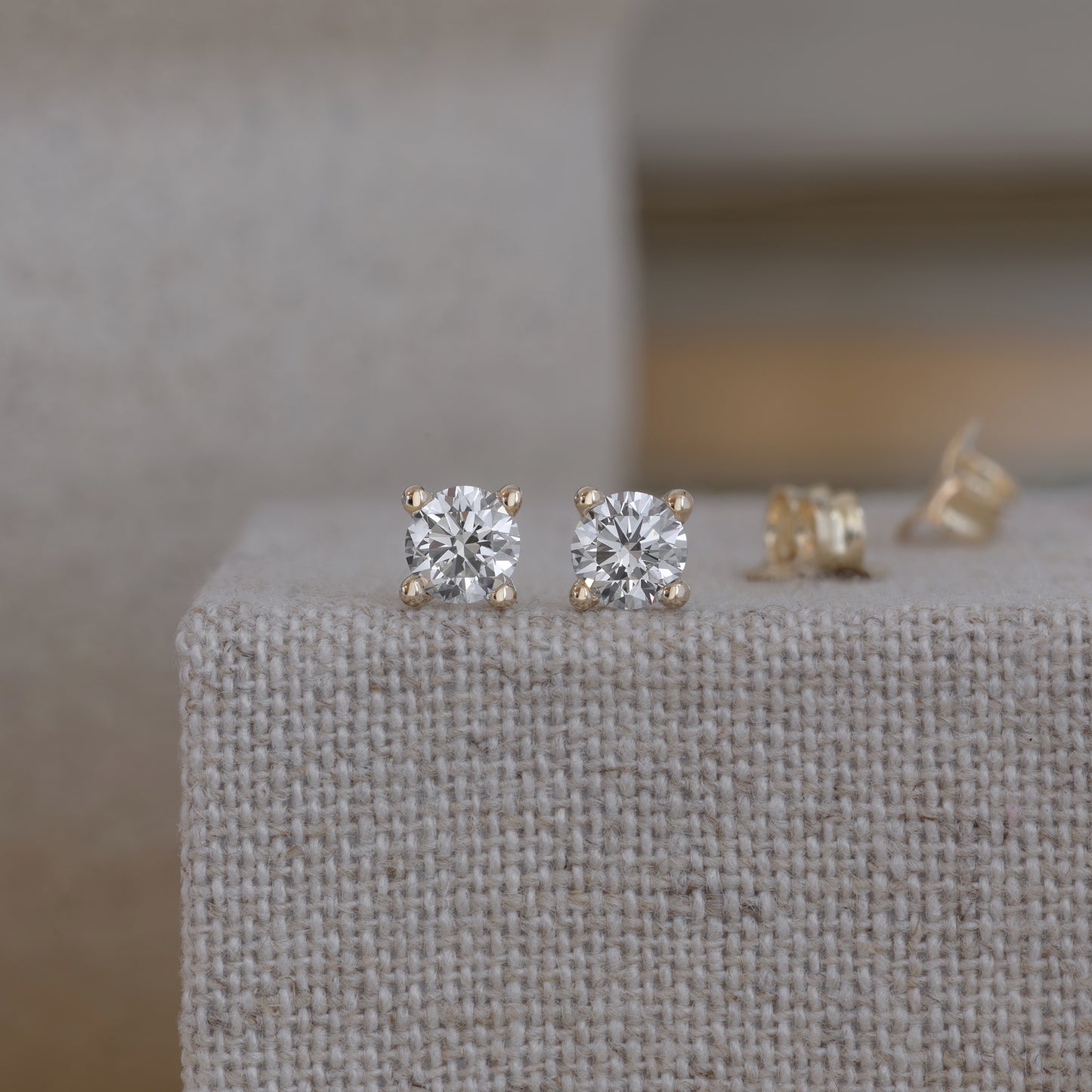 Nola Diamond Ear Studs - 14k