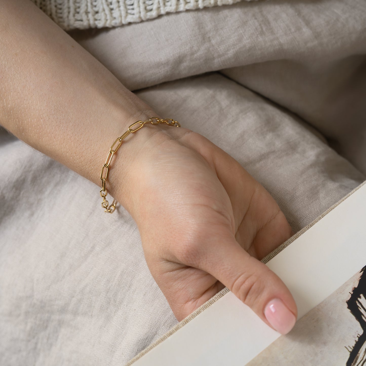 link bracelet armbånd forgyldt sølv silver gold plated design men classic minimal minimalistisk