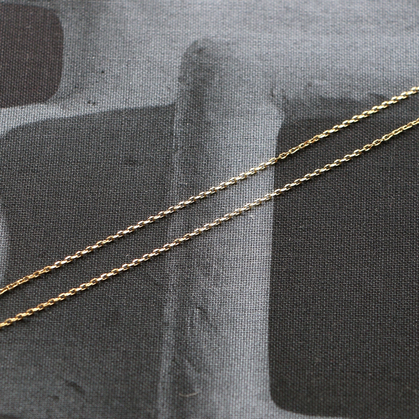 Slim Diamond Cut Necklace - 9k