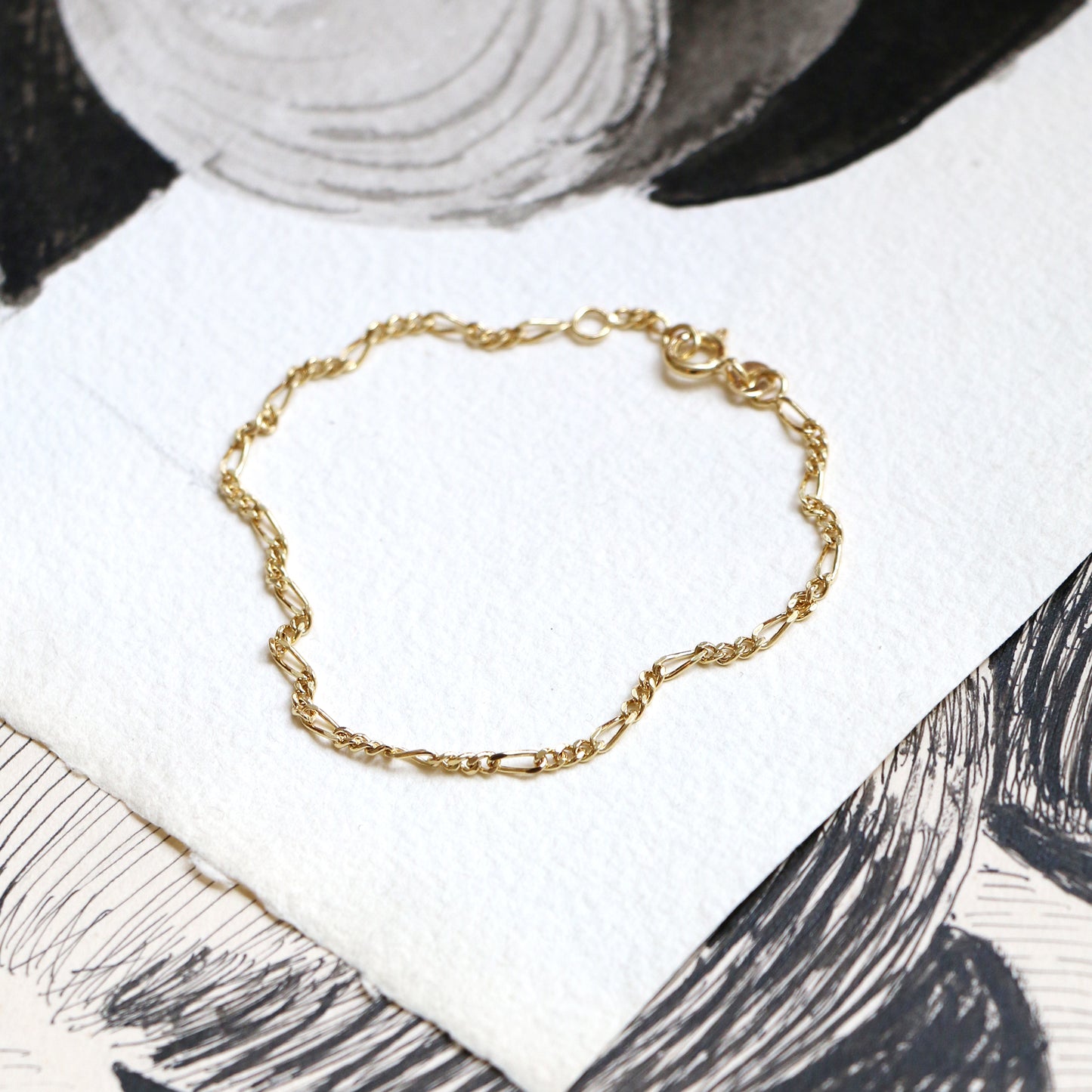 Figaro Bracelet - 9k