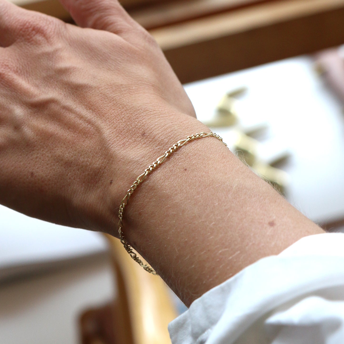 Figaro Bracelet - 9k
