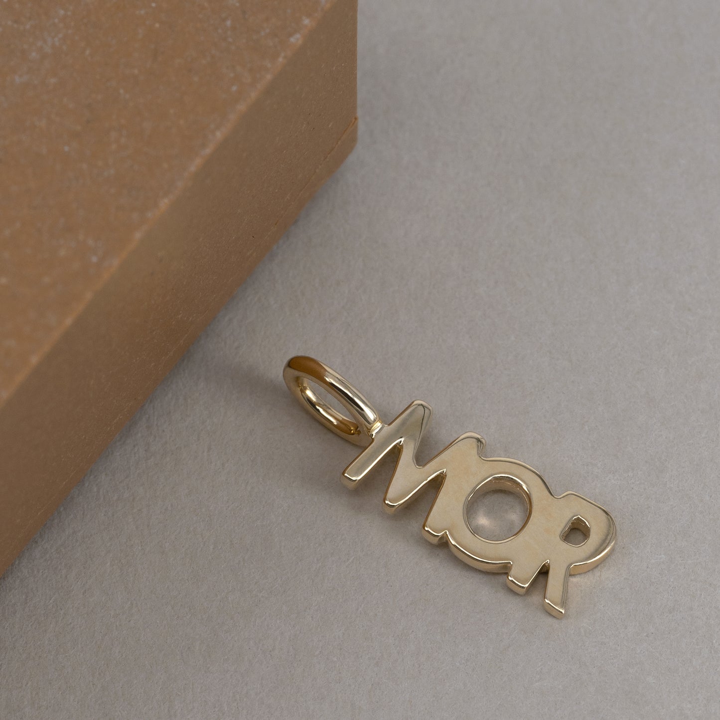 Mor Charm 375 9k solid gold massivt guld pendant vedhæng mom mama HandcraftedCPH handcrafted Copenhagen handmade Danish design small statement personal