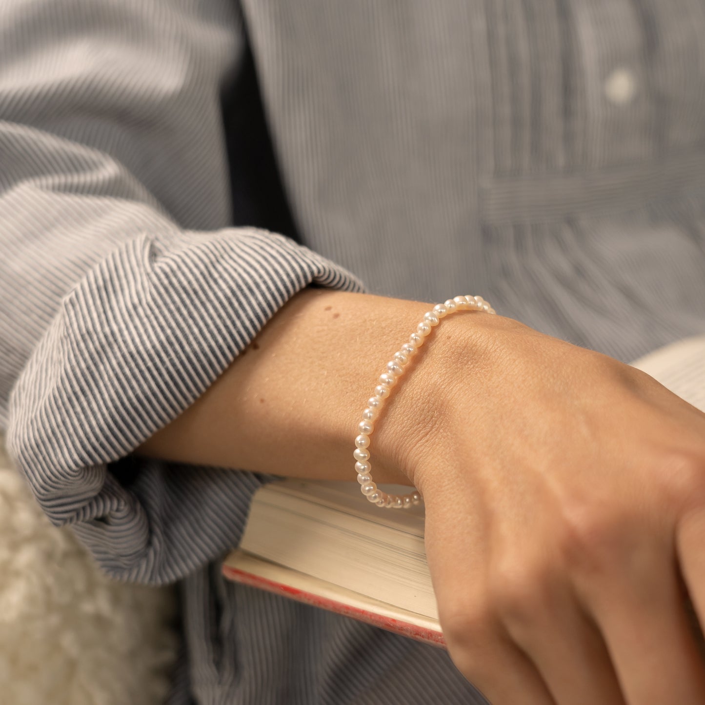 Noor Bracelet pearl bracelet armbånd perlearmbånd freshwater pearls ferskvandsperler 18k gold plated 925 sterling silver forgyldt sølv handcraftedcph handmade danish design
