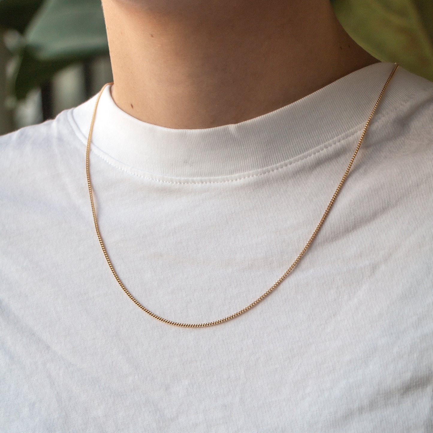 Panser Necklace halskæde classic slim chain 925 sterling silver 18k gold plated forgyldt sølv handcrafted copenhagen handcraftedcph handmade