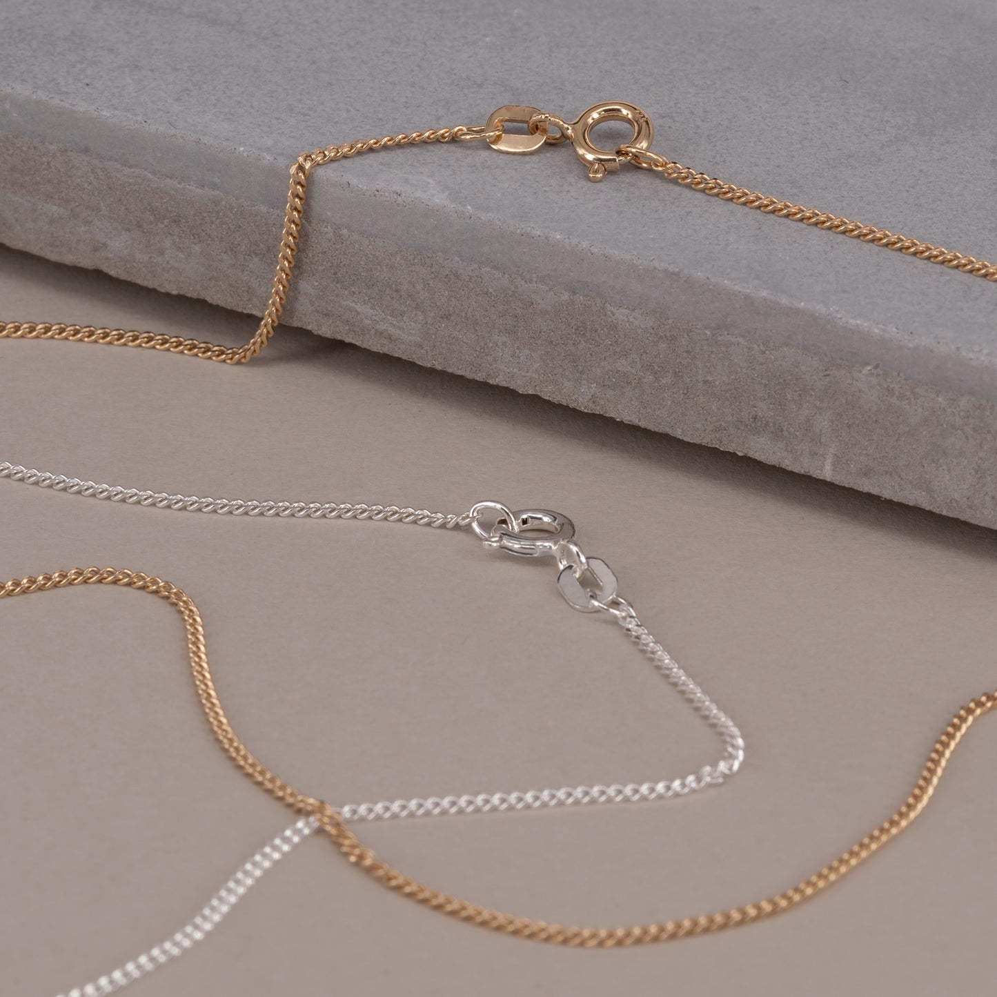 Panser Necklace halskæde classic slim chain 925 sterling silver 18k gold plated forgyldt sølv handcrafted copenhagen handcraftedcph handmade