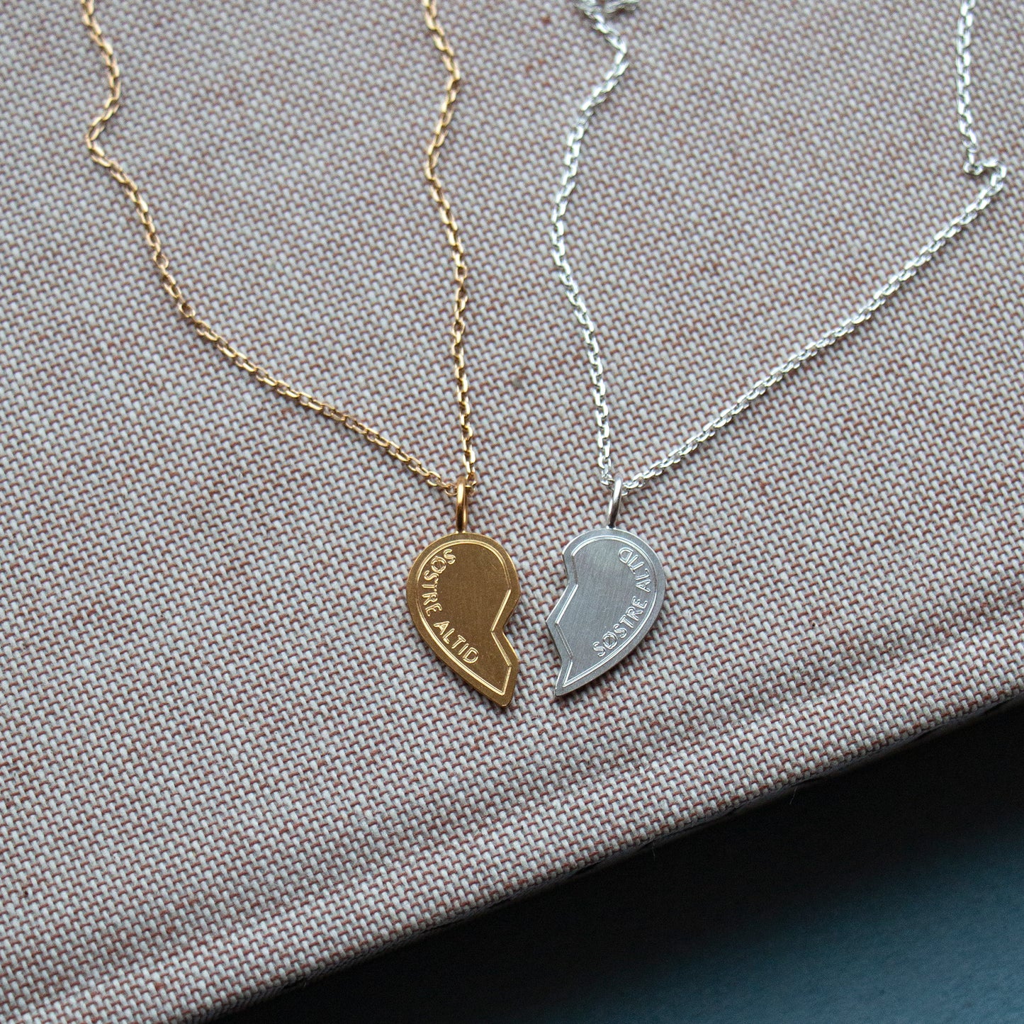 Split Heart Pendants -