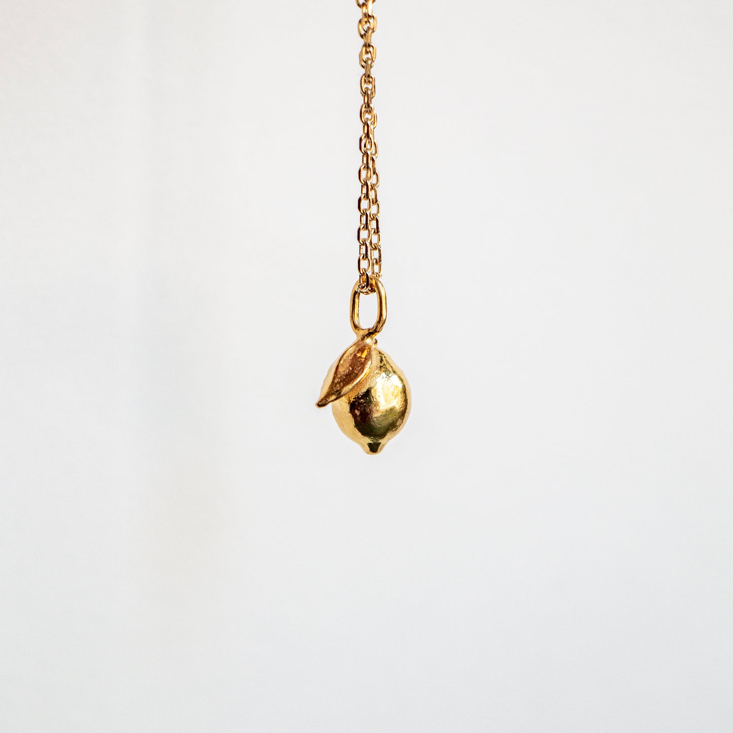 limone lemon pendant charm silver handmade cast heavy matisse yellow silver 18k gold plated forgyldt sølv classic handcraftedcph