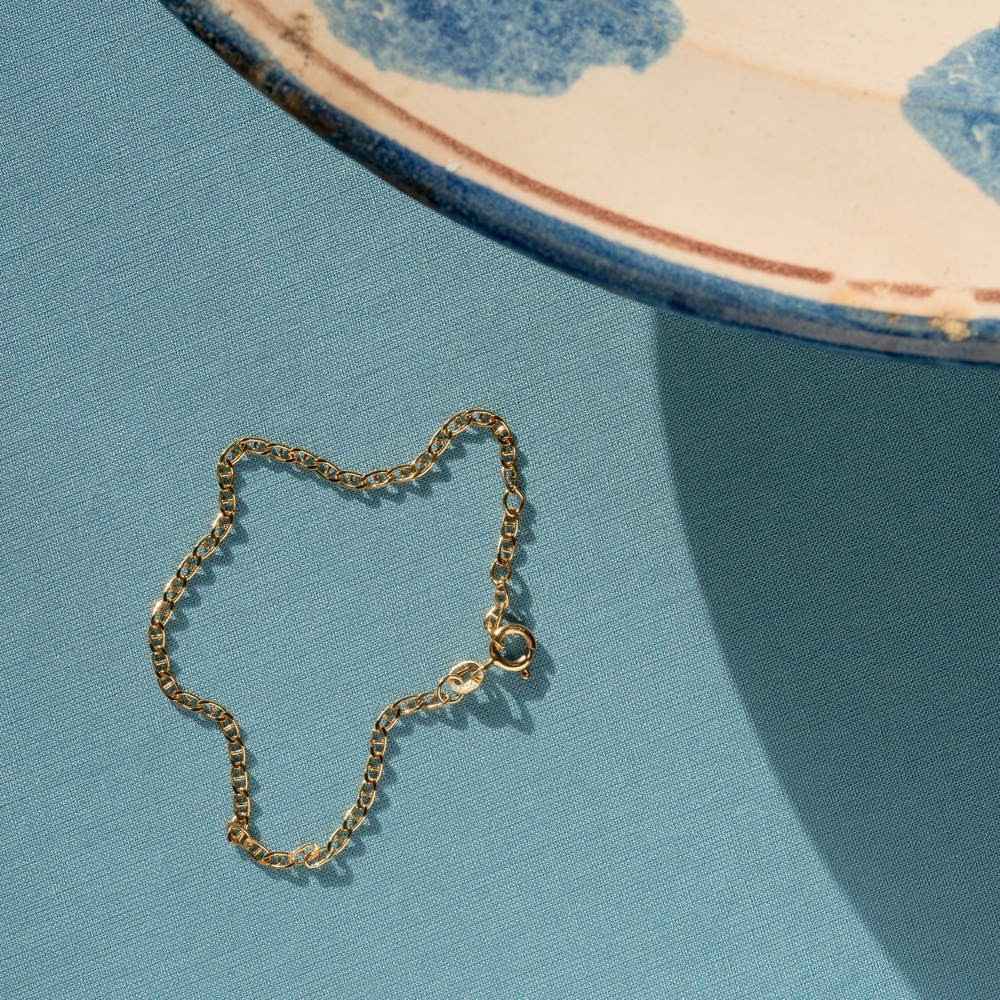 bracelet armbånd 9k gold 9k guld chain gift gave 