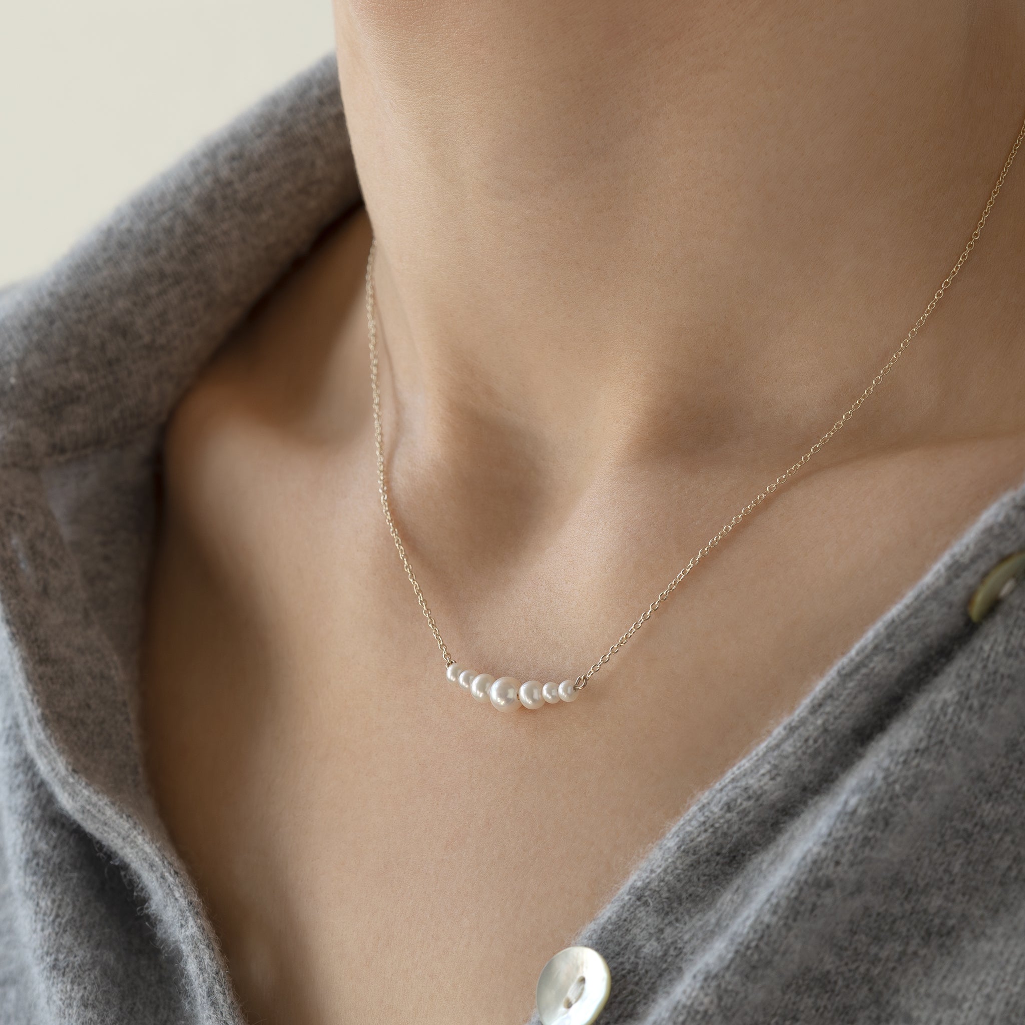 Anna Pearl Necklace - 9k – Handcrafted Cph