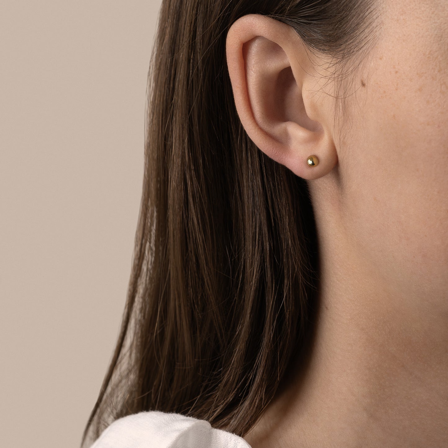 Ball Ear Studs - 14k