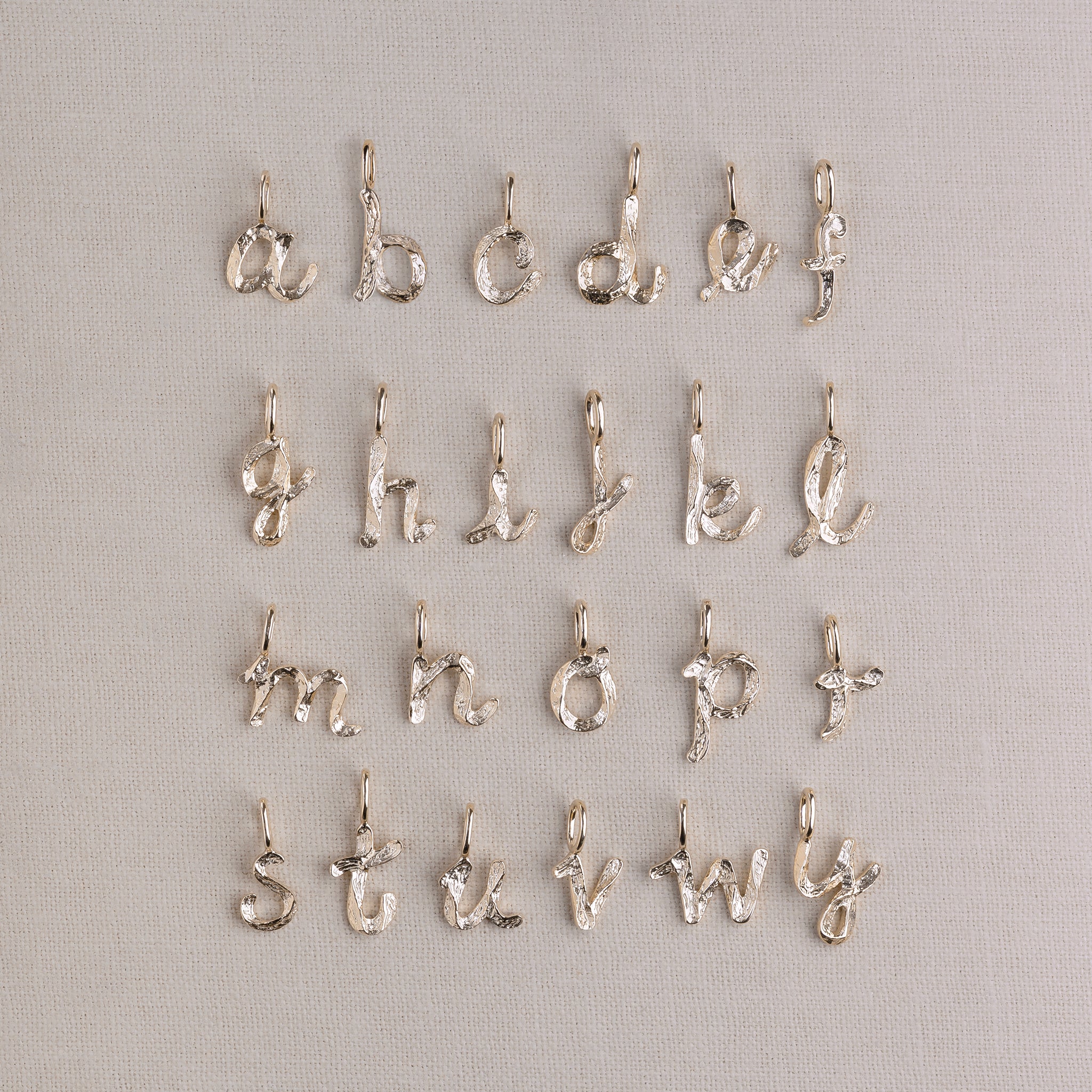 Handwritten Letter Charm - 9k – Handcrafted Cph