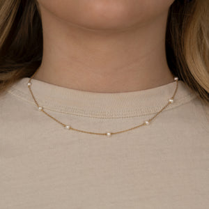 Alberta Pearl Necklace handcraftedcph freshwater pearl perle halskæde perlehalskæde ferskvandsperler 925 sterling silver 18k gold plated forgyldt sølv handmade handcrafted copenhagen