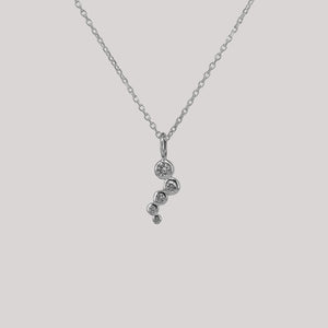 Blossom charm pendant handcraftedcph organic crystal danish design sølv forgyldt vedhæng 18k gold plated sterling silver necklace handcrafted classic exclusive