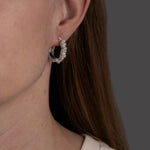 Cornelia pearl hoops handcraftedcph perler krystaller pearls perleøreringe hoops creoles handmade cluster organic sterling silver 925 sølv 18k gold plated 18kt forgyldt danish design exclusive.