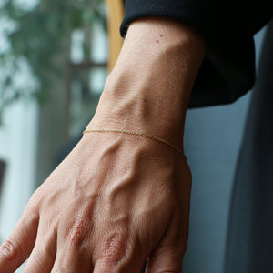 Slim Diamond Cut Bracelet - 9k
