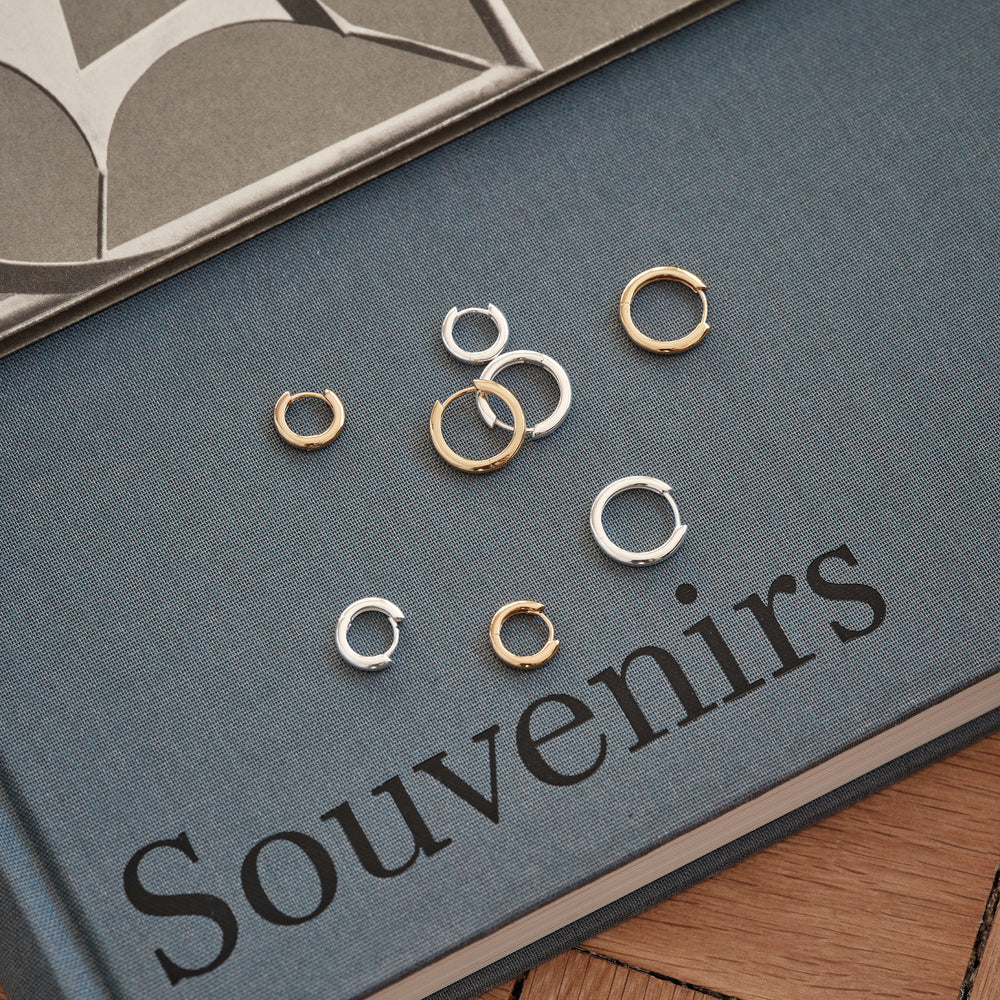 Nova 15mm hoops creoles ørering sølv forgyldt gold plated 18k handcraftedcph handmade danish design simple