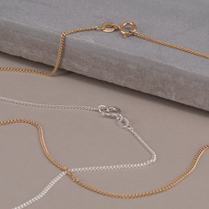 Panser Necklace halskæde classic slim chain 925 sterling silver 18k gold plated forgyldt sølv handcrafted copenhagen handcraftedcph handmade