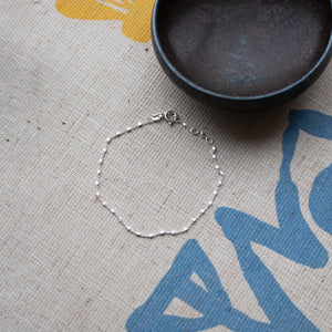 Saturn bracelet armbånd sølv silver 18k gold plated forgyldt slim spheres handmade copenhagen danish design saturn bracelet handcraftedcph