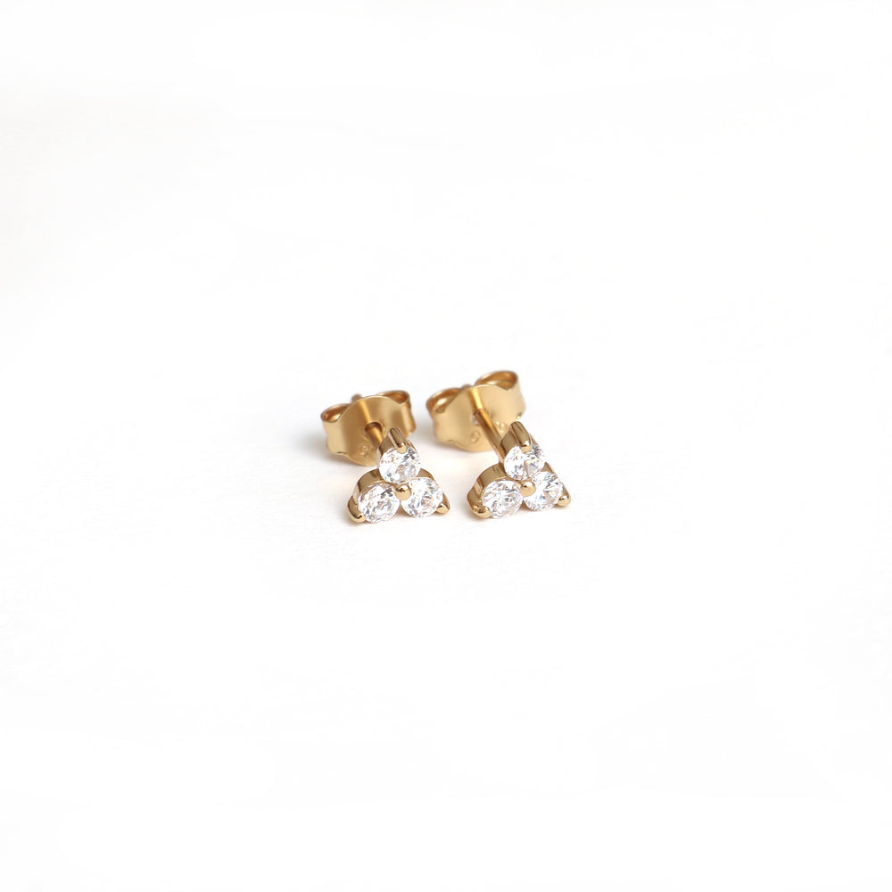 Viola ear studs handcraftedcph - gold plated