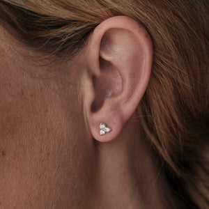 Viola ear studs handcraftedcph - silver