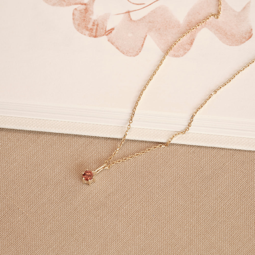 
                  
                    champagne zircon zirconia Athena solid gold 9k massiv guld four prong pendant charm hancraftedcph vedhæng guldvedhæng simple
                  
                