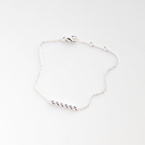 cora white bracelet sterling silver handcraftedcph sølv handmade crystal zirconia simple