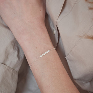 cora white bracelet sterling silver handcraftedcph sølv handmade crystal zirconia simple