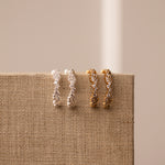cornelia hoops silver gold plated cluster creoles crystal handmade forgyldt sølv handcraftedcph